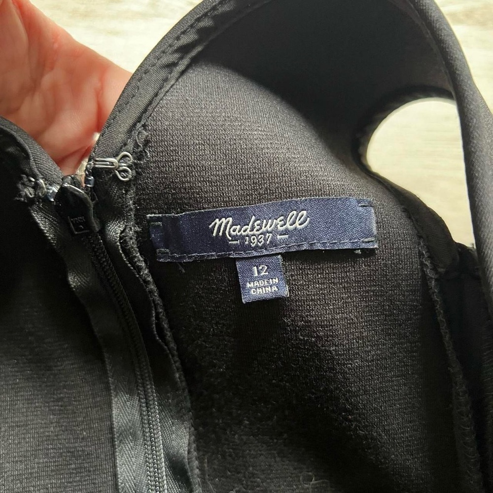 Madewell Black Sleeveless Mini Dress - Picture 3 of 6